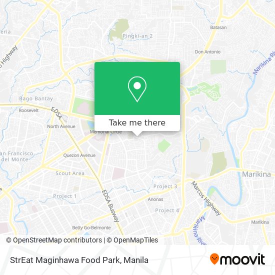 StrEat Maginhawa Food Park map