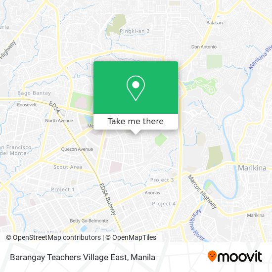 Barangay Teachers Village East map