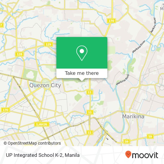UP Integrated School K-2 map