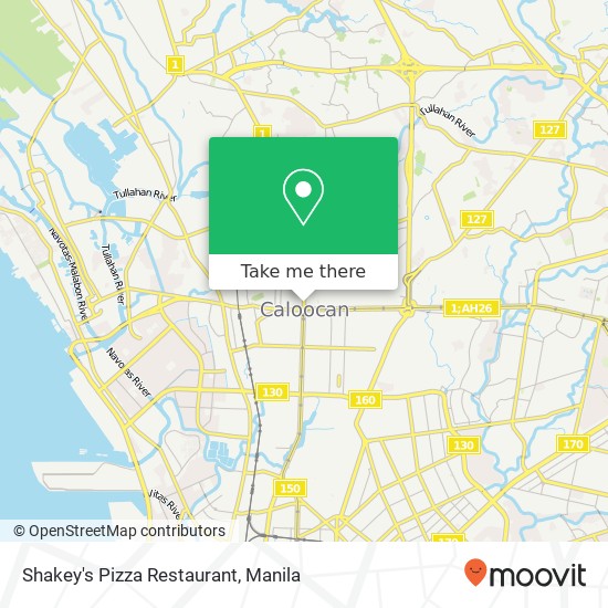 Shakey's Pizza Restaurant map
