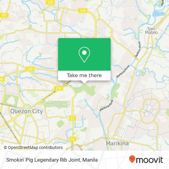 Smokin' Pig Legendary Rib Joint map