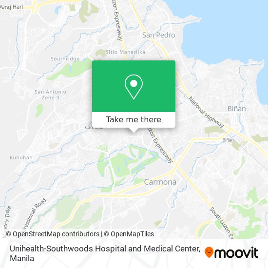 Unihealth-Southwoods Hospital and Medical Center map