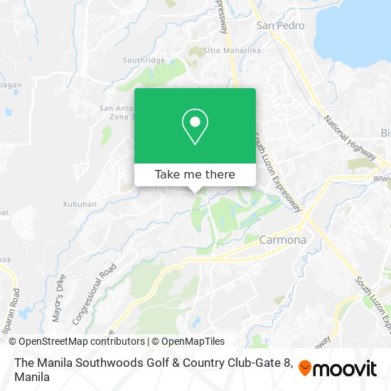 The Manila Southwoods Golf & Country Club-Gate 8 map