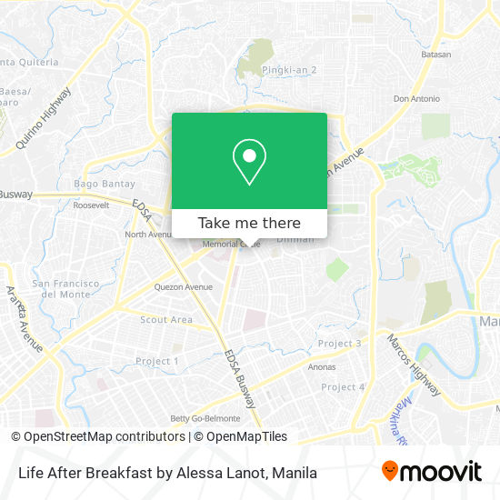 Life After Breakfast by Alessa Lanot map
