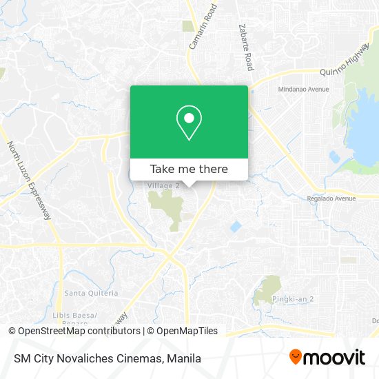 SM City Novaliches Cinemas map
