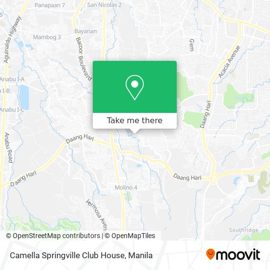 Camella Springville Club House map