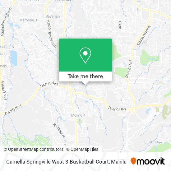 Camella Springville West 3 Basketball Court map