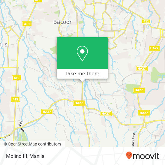 Molino III map