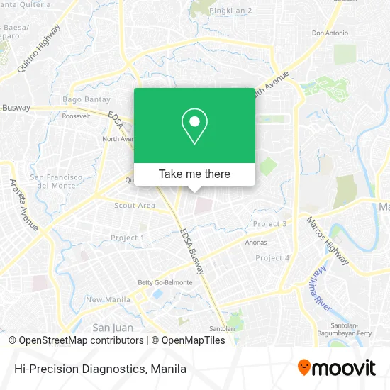 Hi-Precision Diagnostics map