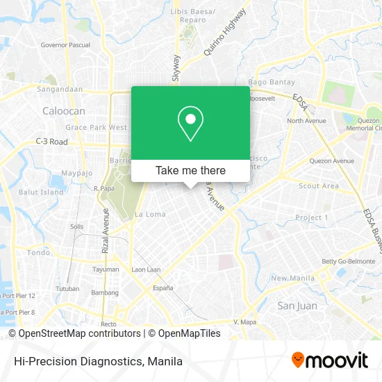Hi-Precision Diagnostics map