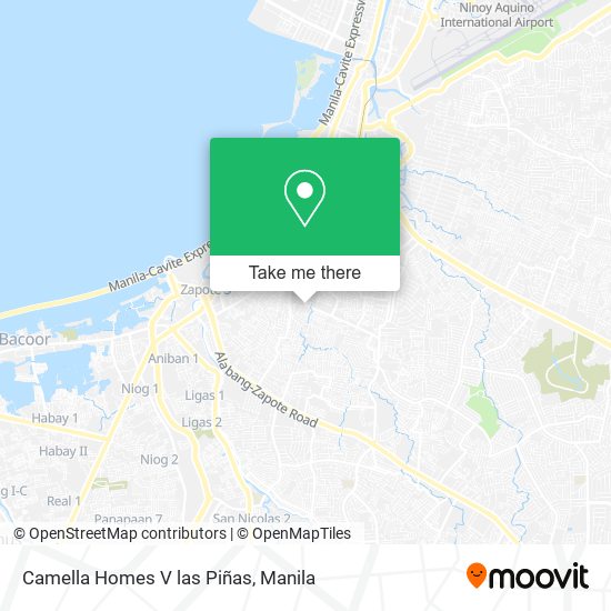 Camella Homes V las Piñas map