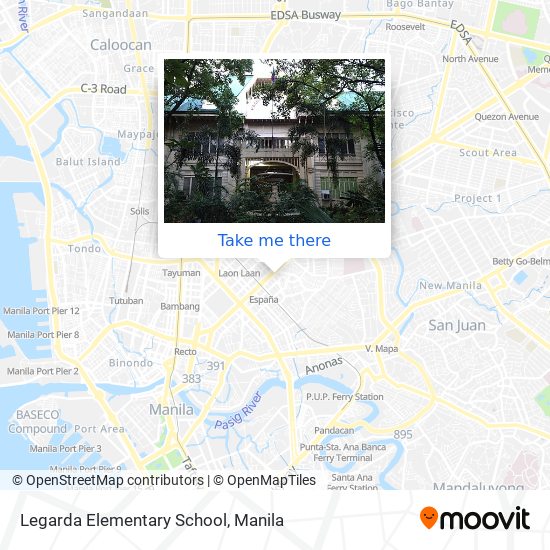 Legarda Elementary School map