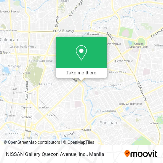 NISSAN Gallery Quezon Avenue, Inc. map