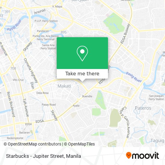 Starbucks - Jupiter Street map
