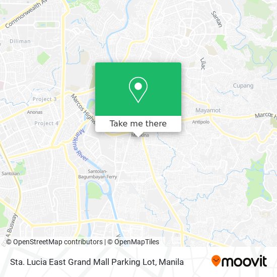 Sta. Lucia East Grand Mall Parking Lot map