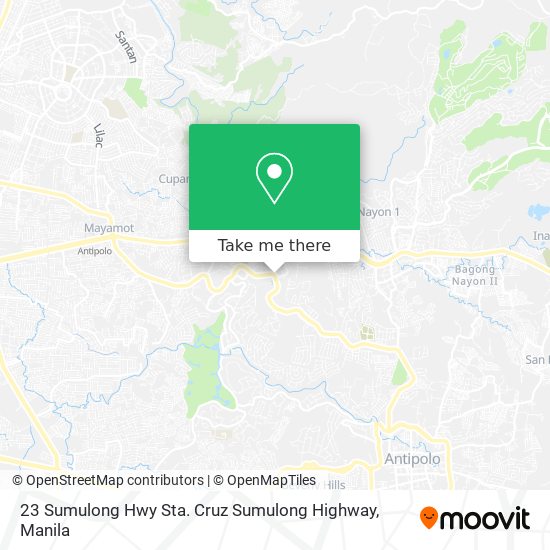 23 Sumulong Hwy Sta. Cruz Sumulong Highway map