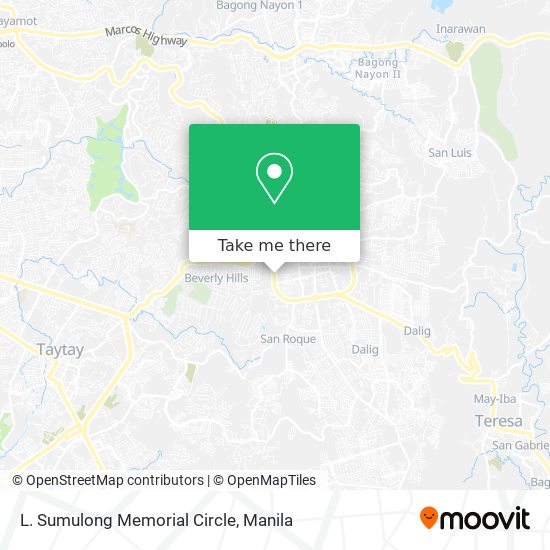 L. Sumulong Memorial Circle map