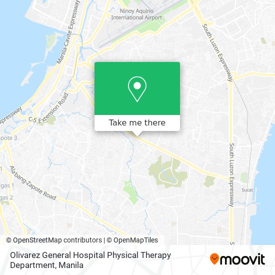 Olivarez General Hospital Physical Therapy Department map