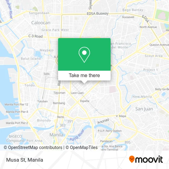 Musa St map