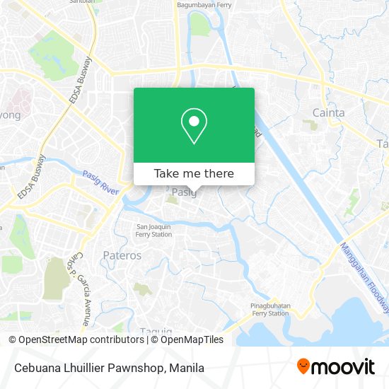 Cebuana Lhuillier Pawnshop map