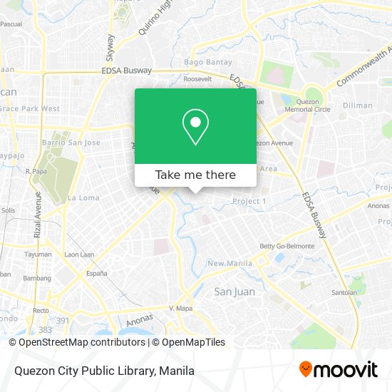 Quezon City Public Library map
