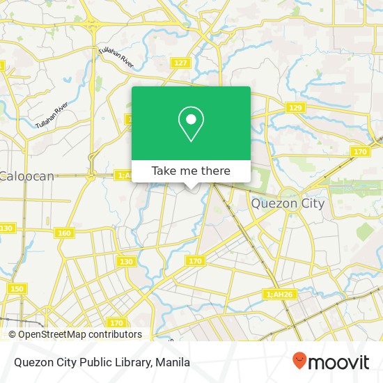 Quezon City Public Library map