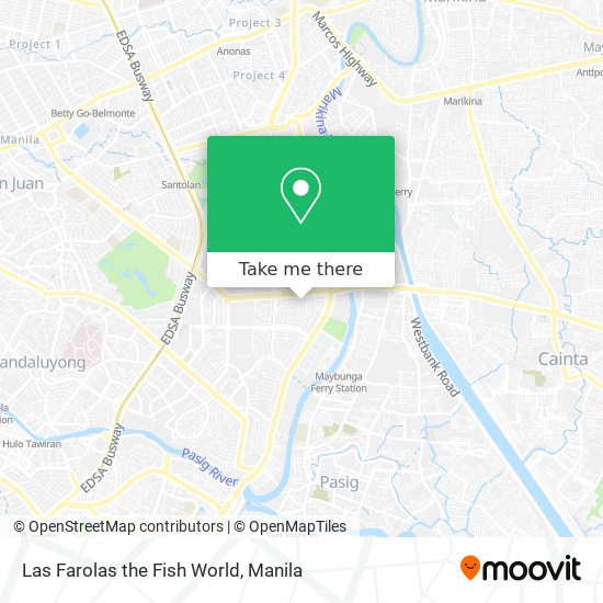 Las Farolas the Fish World map
