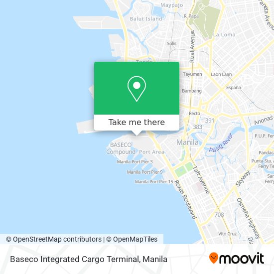 Baseco Integrated Cargo Terminal map