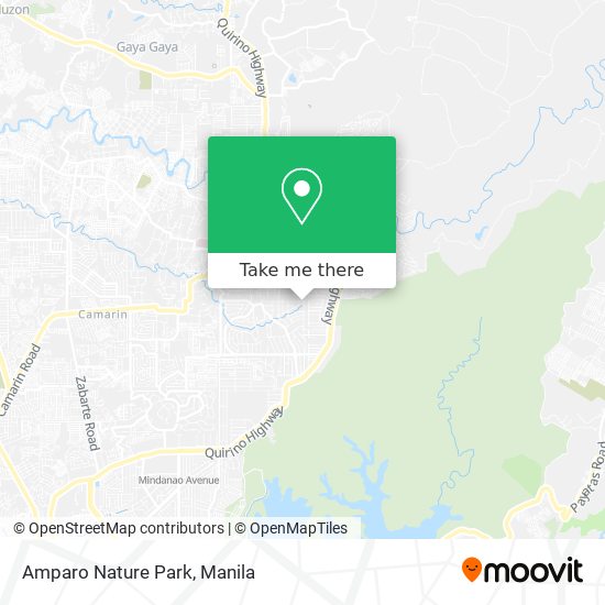 Amparo Nature Park map