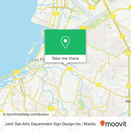Jann' San Arts Department Sign Design Inc. map