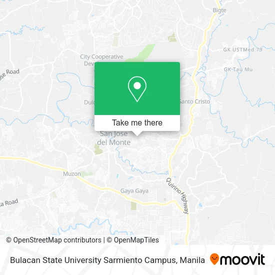 Bulacan State University Sarmiento Campus map