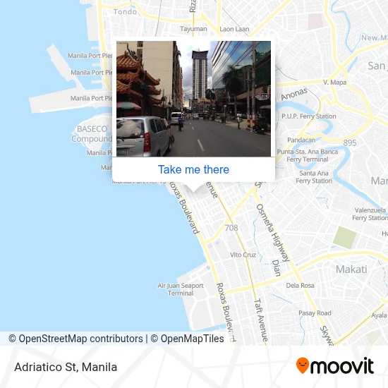 Adriatico St map