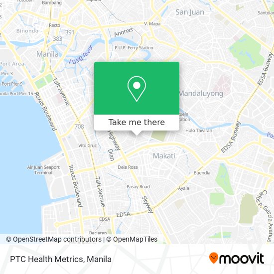 PTC Health Metrics map