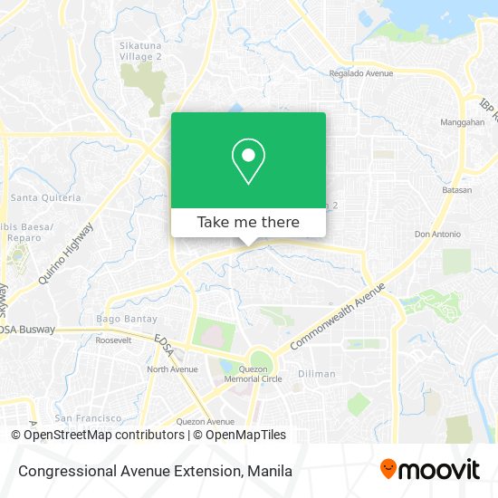 Congressional Avenue Extension map
