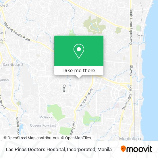 Las Pinas Doctors Hospital, Incorporated map
