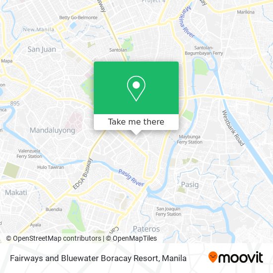 Fairways and Bluewater Boracay Resort map