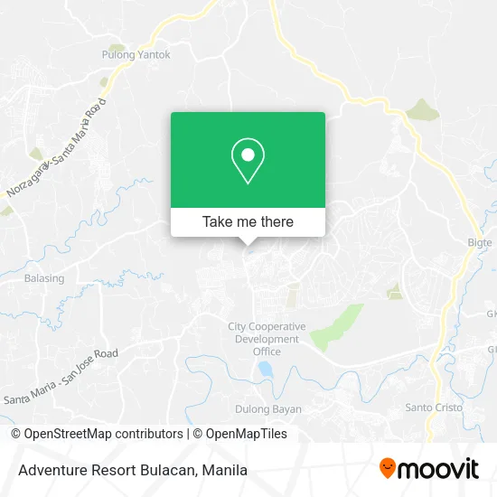 Adventure Resort Bulacan map