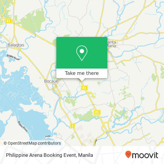 Philippine Arena Booking Event map