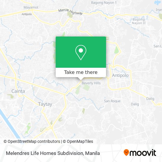 Melendres Life Homes Subdivision map