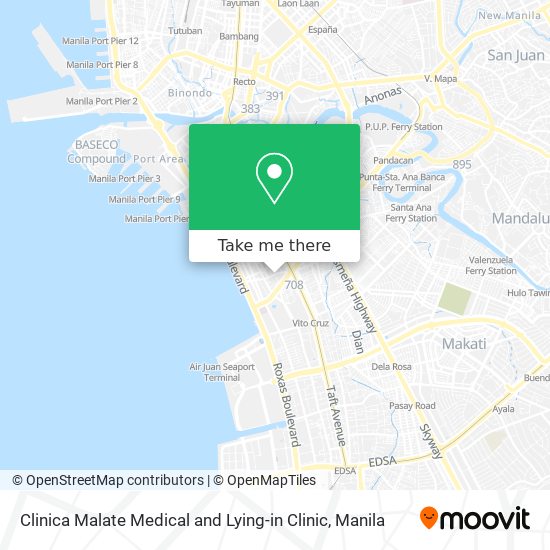 Clinica Malate Medical and Lying-in Clinic map
