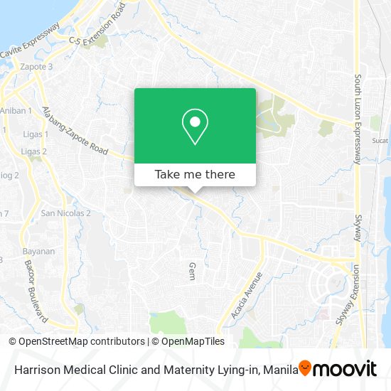 Harrison Medical Clinic and Maternity Lying-in map