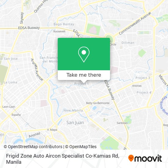 Frigid Zone Auto Aircon Specialist Co-Kamias Rd map