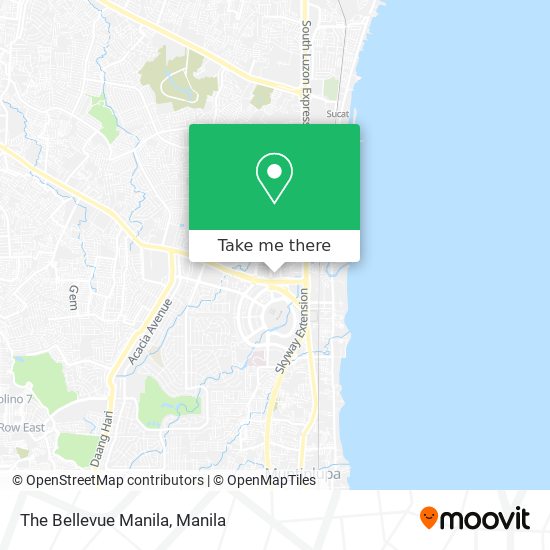 The Bellevue Manila map