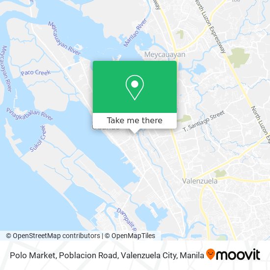 Polo Market, Poblacion Road, Valenzuela City map