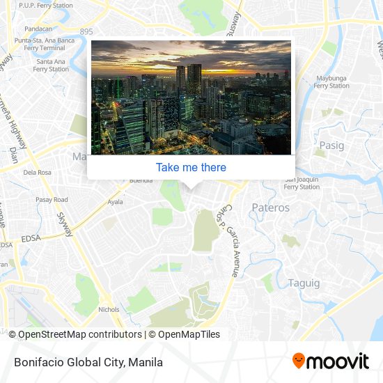 Bonifacio Global City map