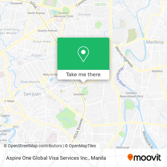 Aspire One Global Visa Services Inc. map