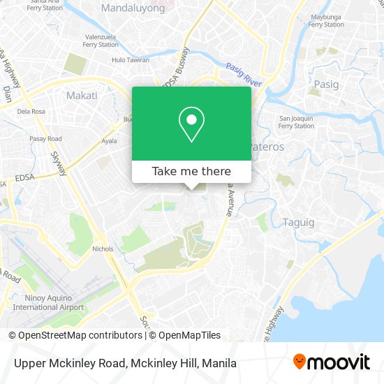 Upper Mckinley Road, Mckinley Hill map