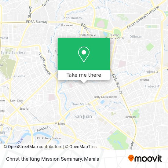 Christ the King Mission Seminary map