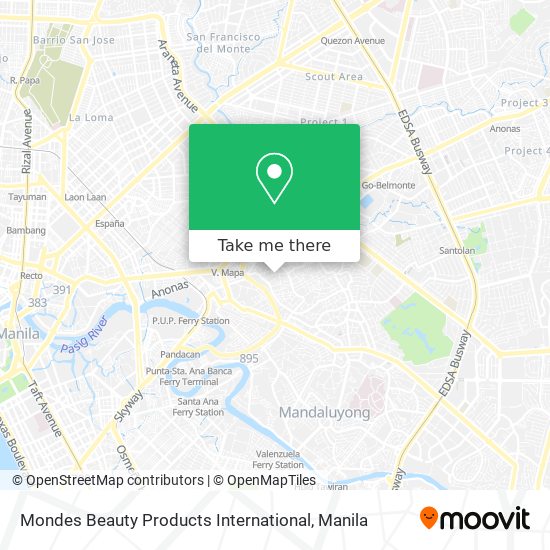 Mondes Beauty Products International map