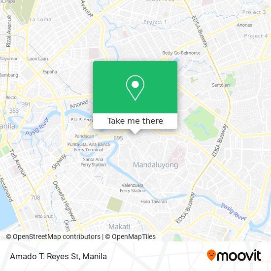 Amado T. Reyes St map